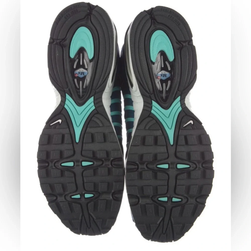 NEW Nike 8 MENS- EUR 41 - 9.5 women AIR MAX TAILWIND IV Blue and Black Sneakers - Picture 5 of 8